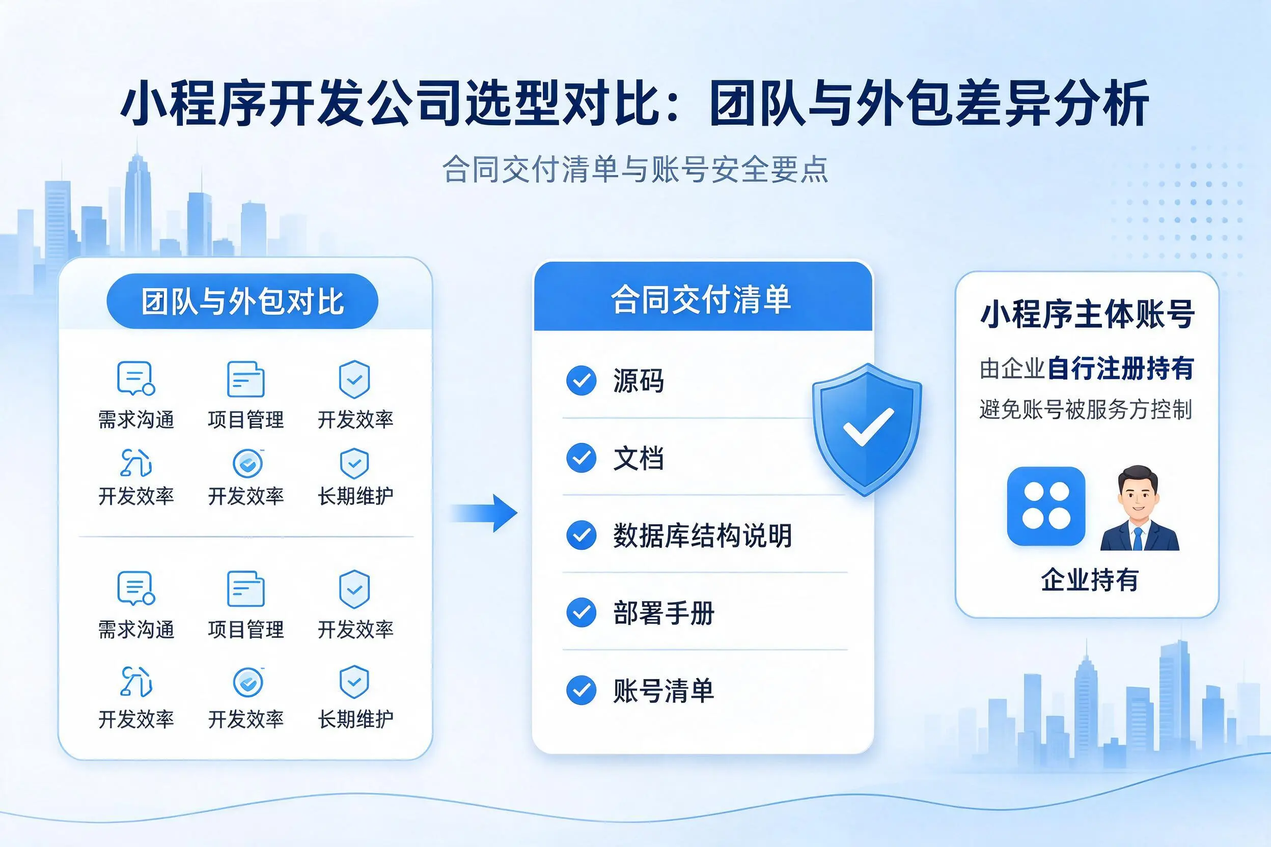 衡水小程序开发公司选型对比：团队与外包差异分析