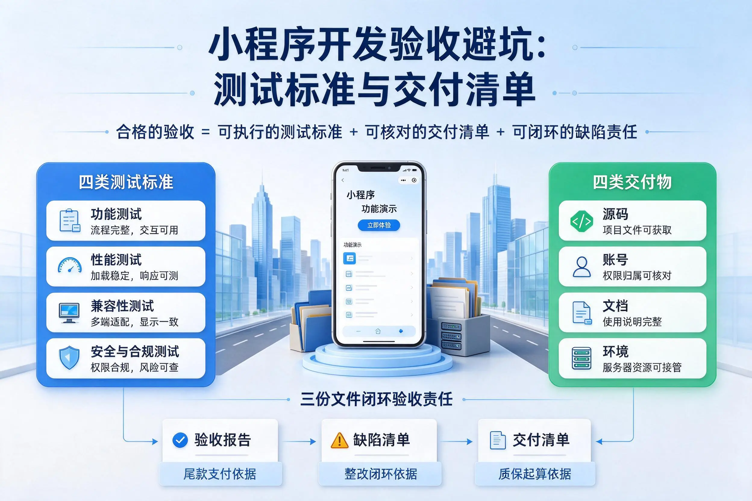衡水小程序开发验收避坑:测试标准与交付清单