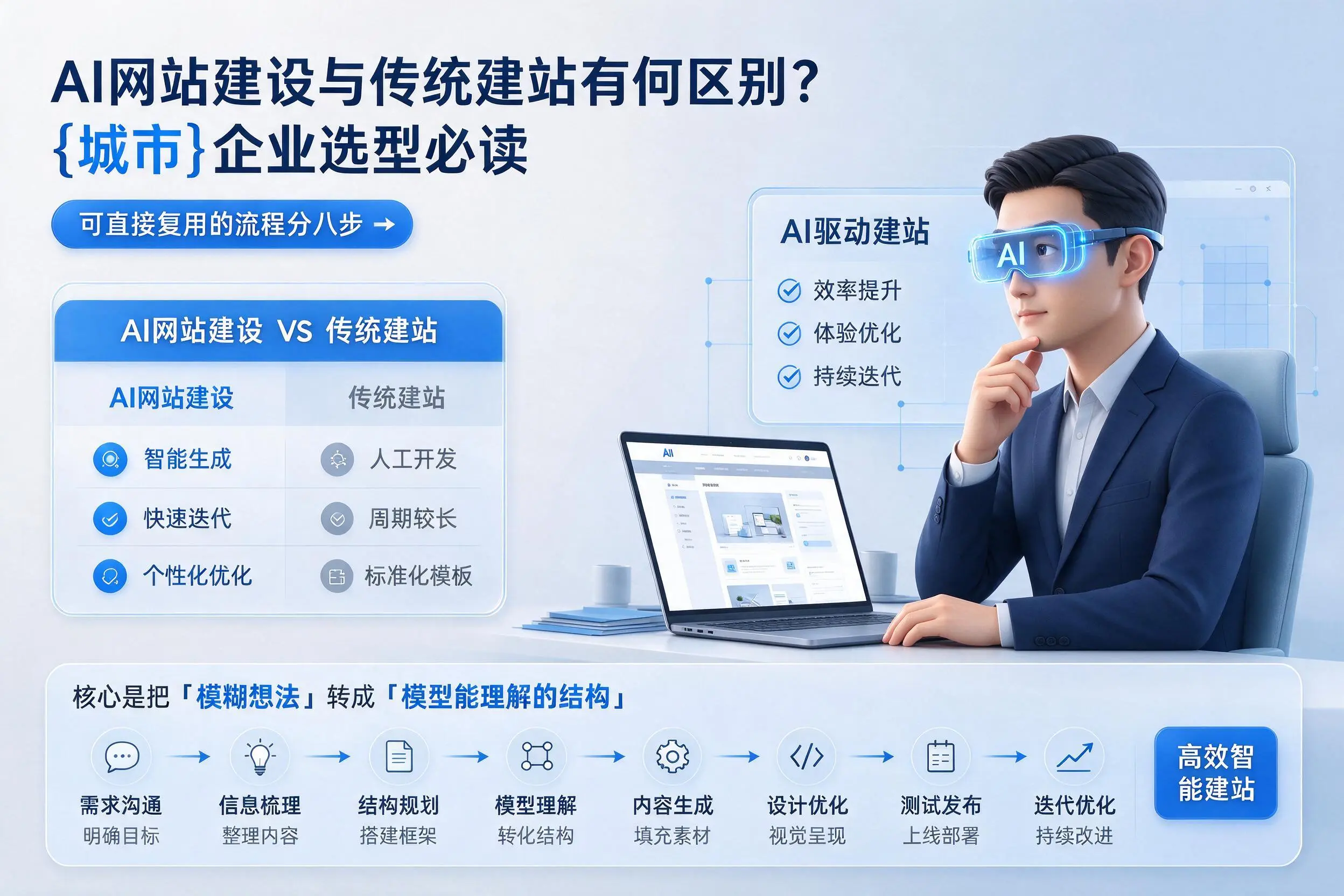 AI网站建设与传统建站有何区别？衡水企业选型必读