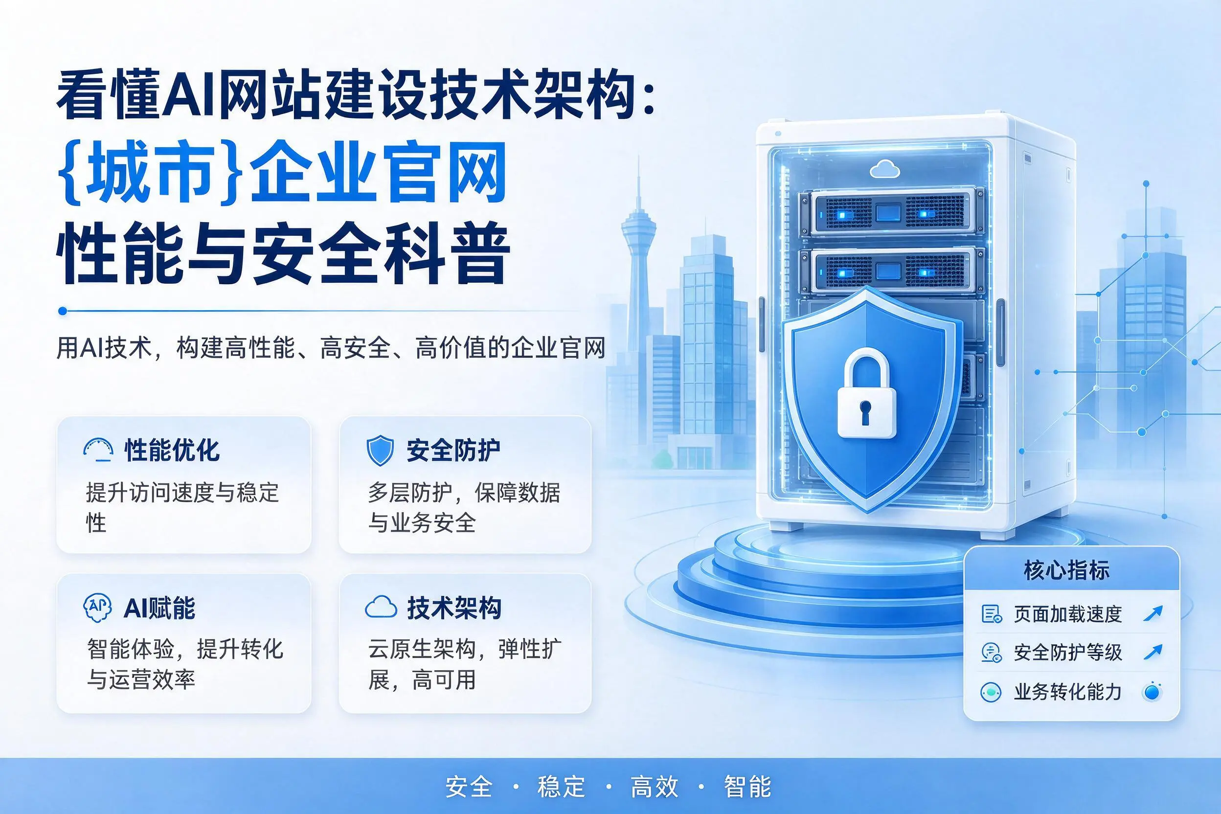 看懂AI网站建设技术架构：衡水企业官网性能与安全科普