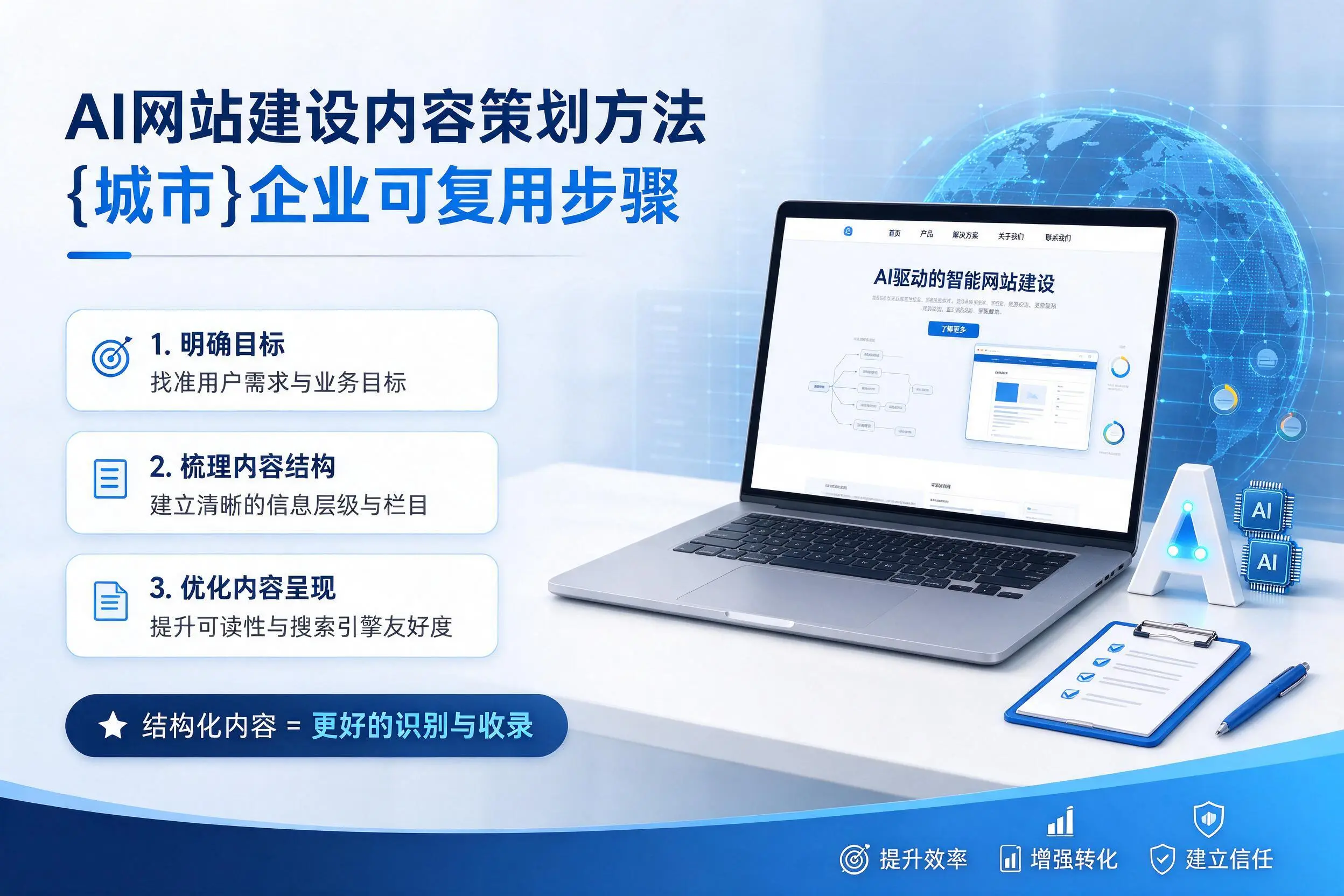 AI网站建设内容策划方法,衡水企业可复用步骤