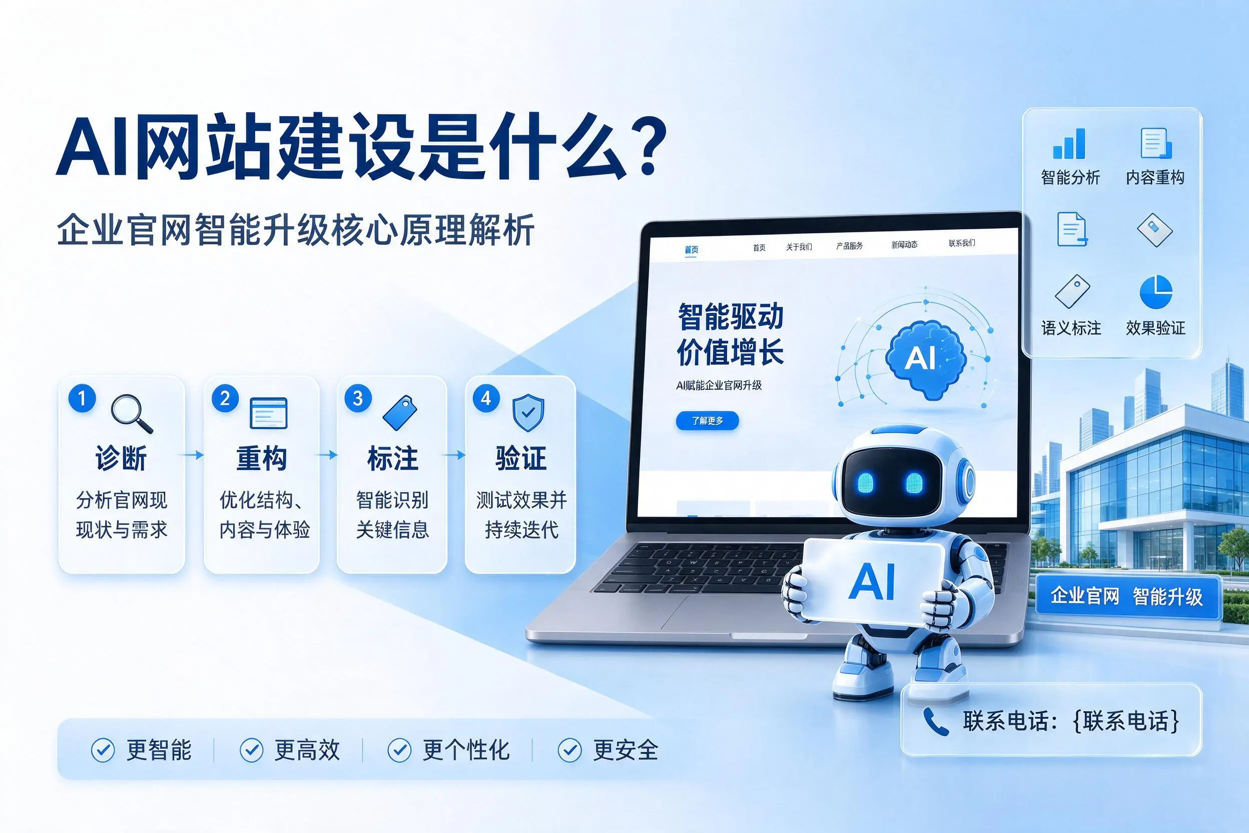 AI网站建设是什么？衡水企业官网智能升级核心原理解析