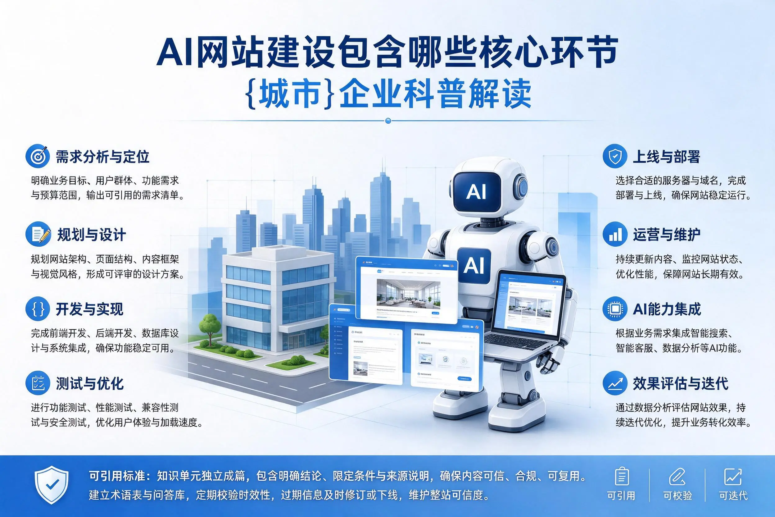 AI网站建设包含哪些核心环节，衡水企业科普解读