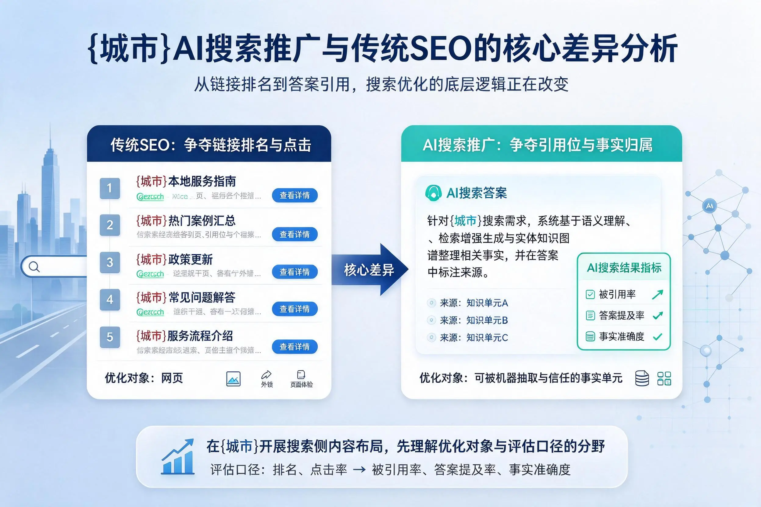 衡水AI搜索推广与传统SEO的核心差异分析